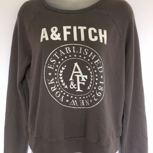 ABERCROMBIE & FITCH Light Brown Sweatshirt size: L
